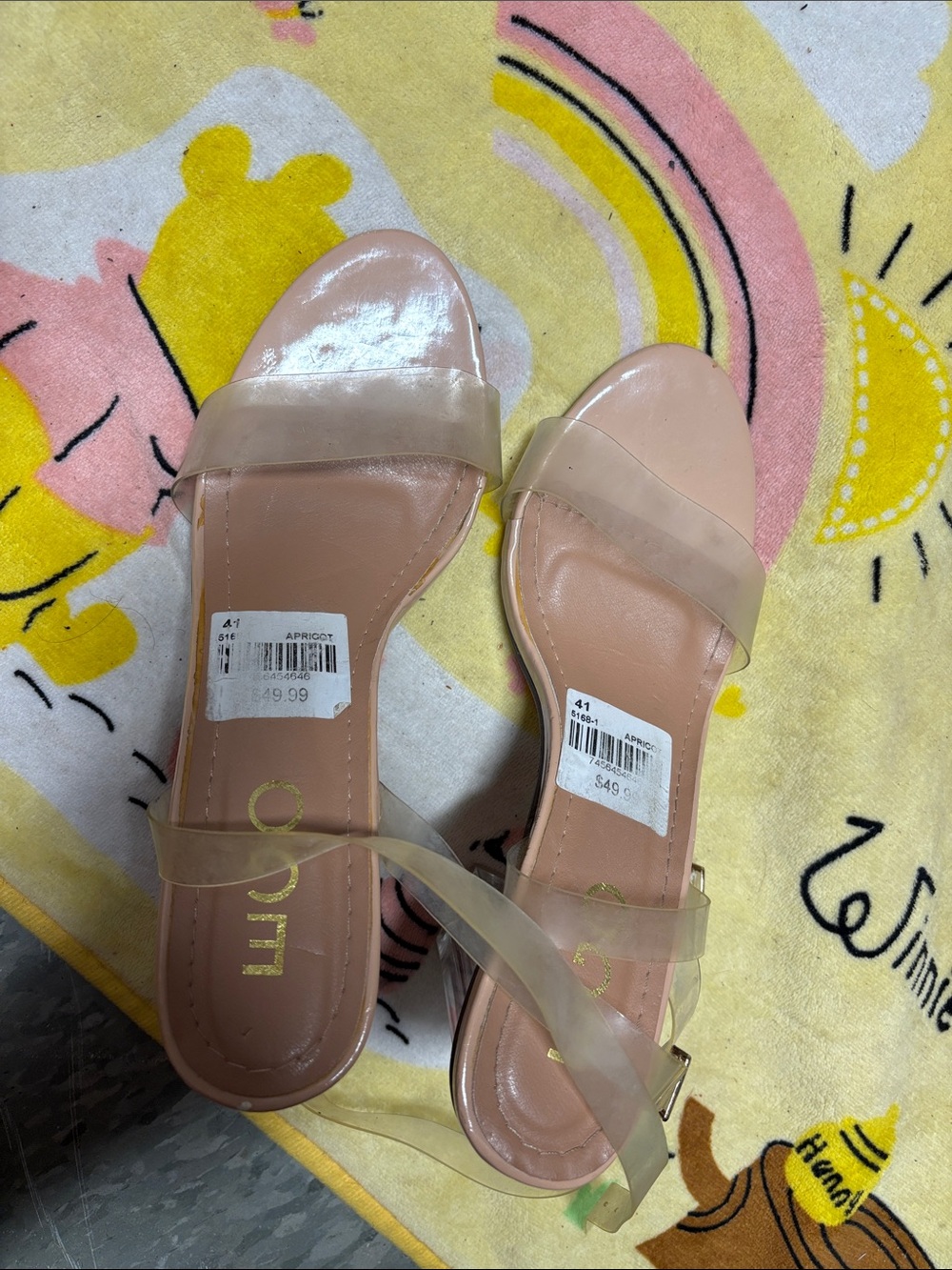 Ego Apricot Clear Heels